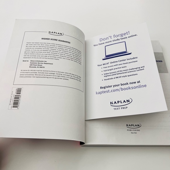 Kaplan MCAT Behavorial Science Review Book + Online Test Prep Second Edition - Picture 4 of 8